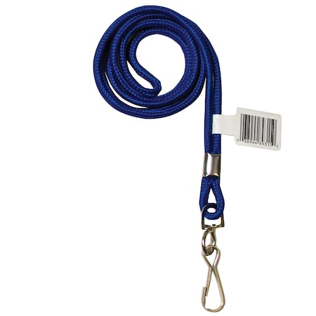 C-Line Products Standard Lanyard, Swivel Hook, Blue Set of 24, 24PK 89315-PK
